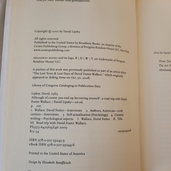 Although Of Course You End Up Becoming Yourself: A Road Trip with David Foster W - Picture 3 of 7